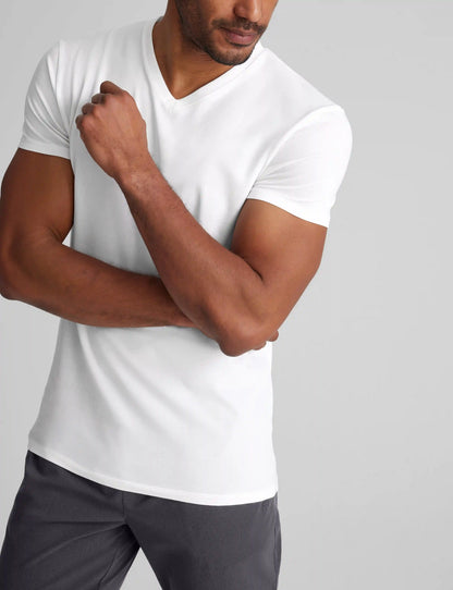 Cool Cotton High V-Neck Modern Fit Undershirt (6-Pack)