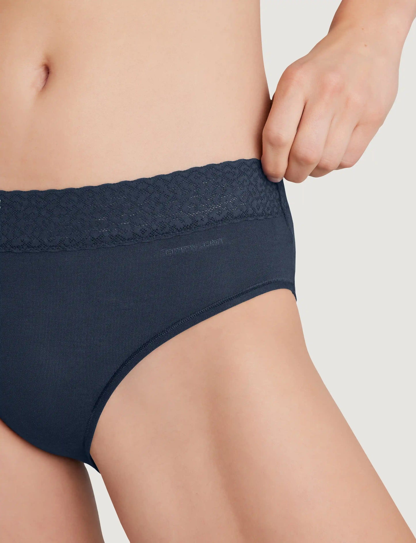 Women's Second Skin Brief, Lace Waist
