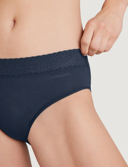 Women's Second Skin Brief, Lace Waist