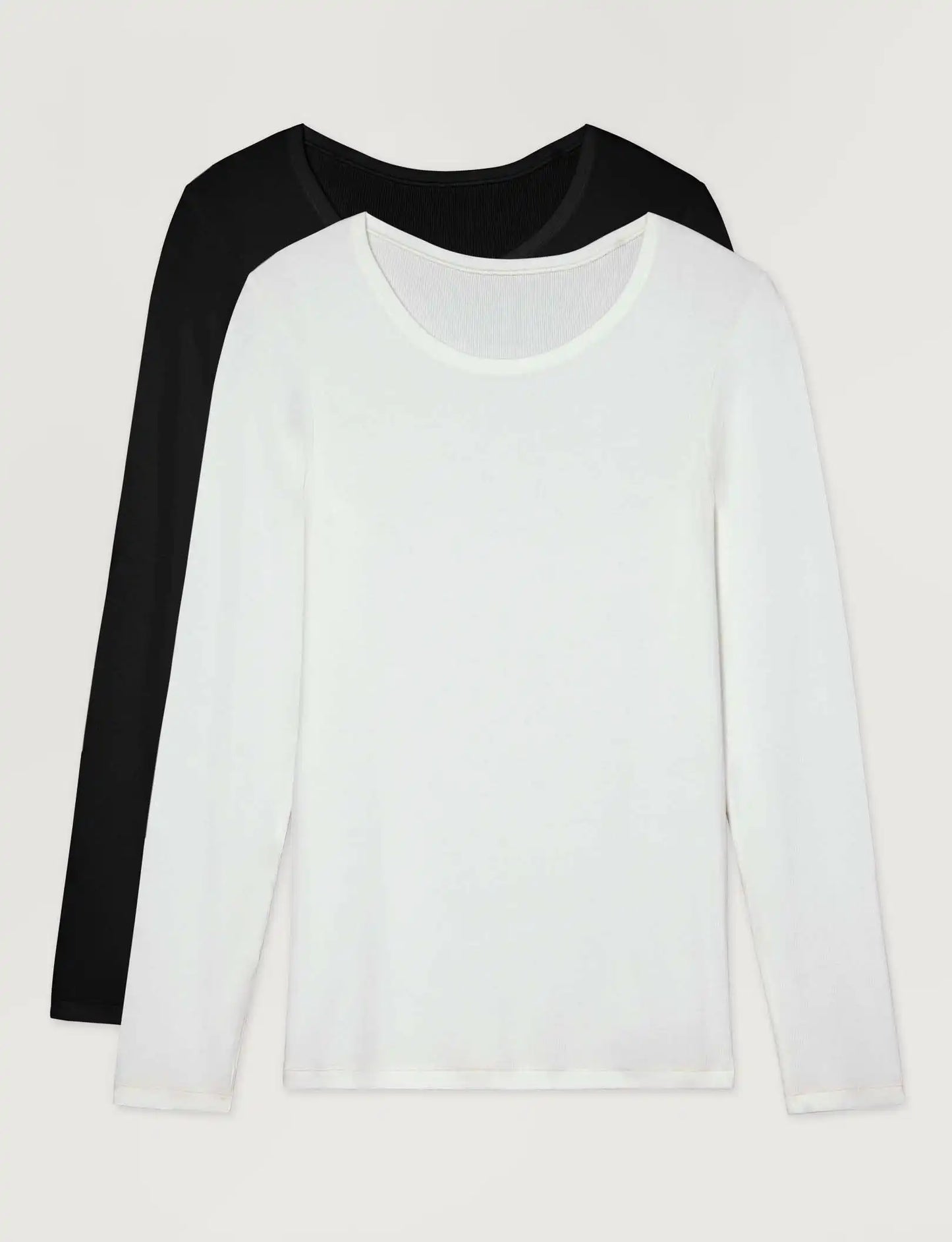 Women's Micro Rib Long Sleeve Tee (2-Pack)