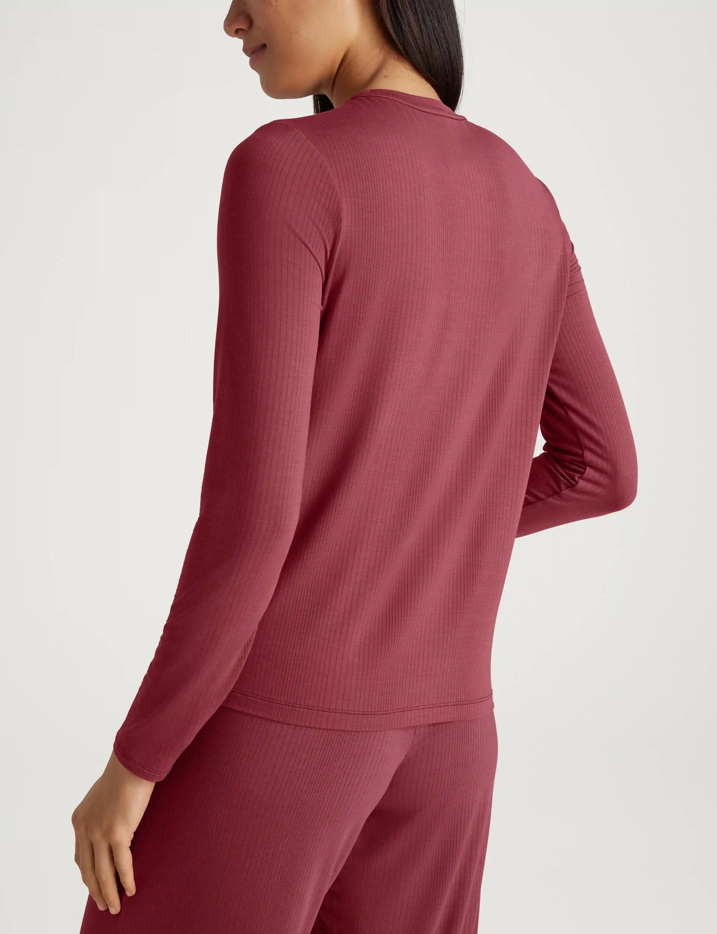 Women's Second Skin Luxe Rib Long Sleeve Crew Neck