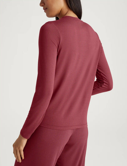 Women's Second Skin Luxe Rib Long Sleeve Crew Neck