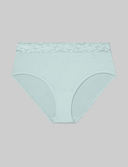 Women's Second Skin High Rise Brief, Lace Waist