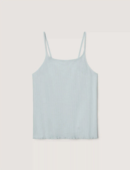 Women's Cotton Pointelle Rib Camisole