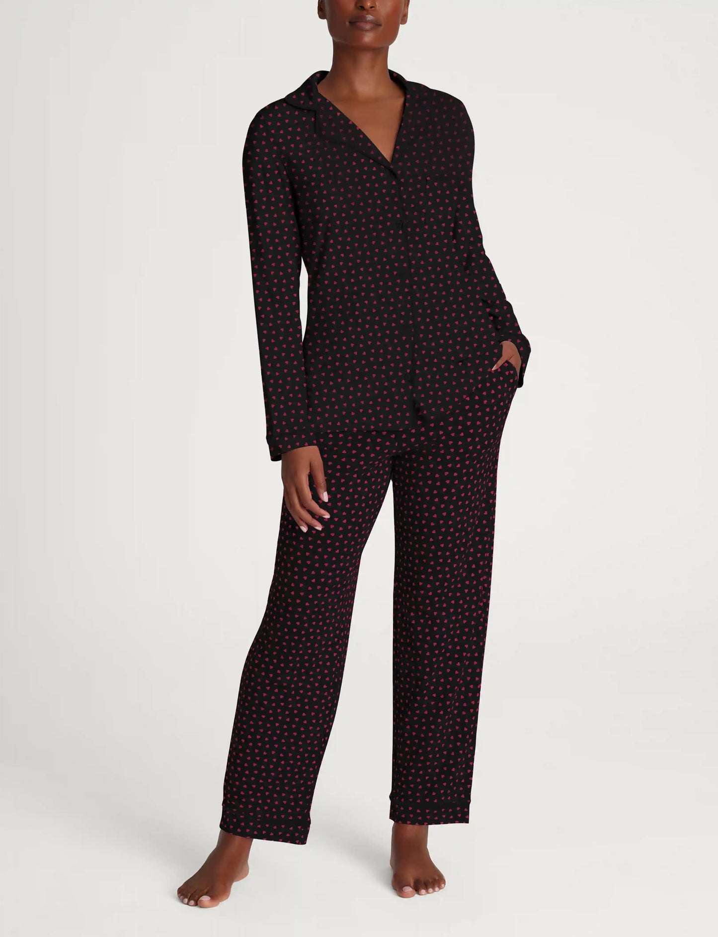 Women's Downtime Long Sleeve Pajama Top & Pant Set