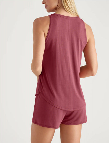 Women's Second Skin Luxe Rib Sleep Tank