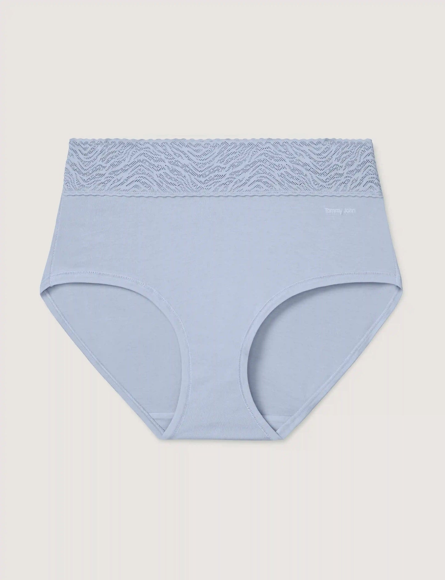 Women's Cool Cotton High Rise Brief, Lace Waist