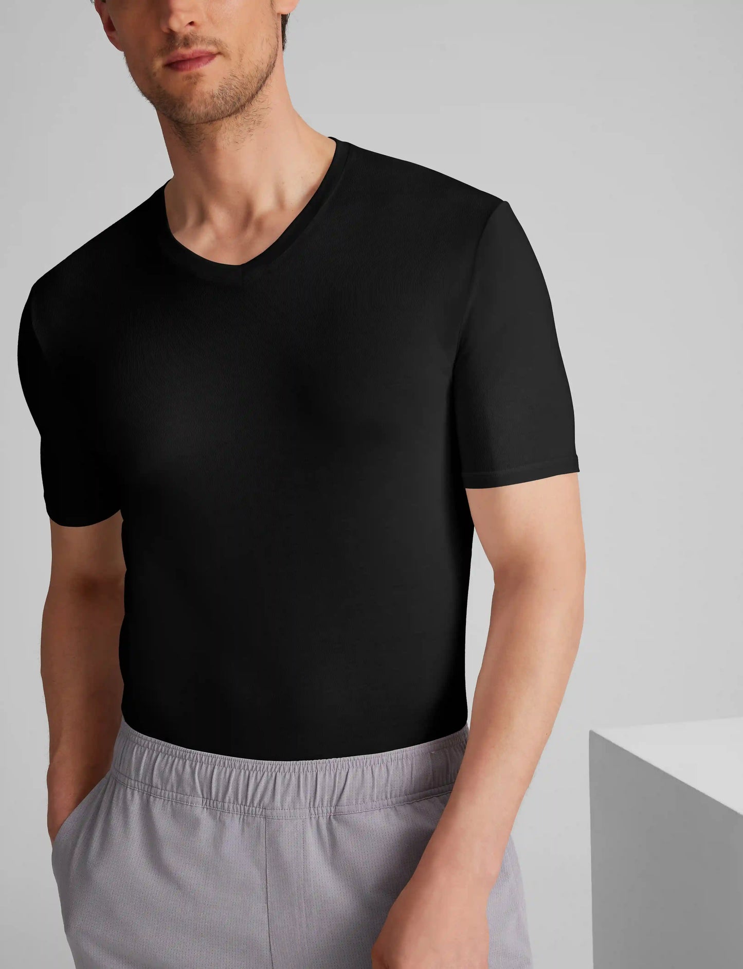 Second Skin High V-Neck Stay-Tucked Undershirt (6-Pack)