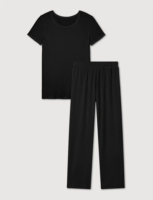 Women's Micro Rib Tee & Pant Set