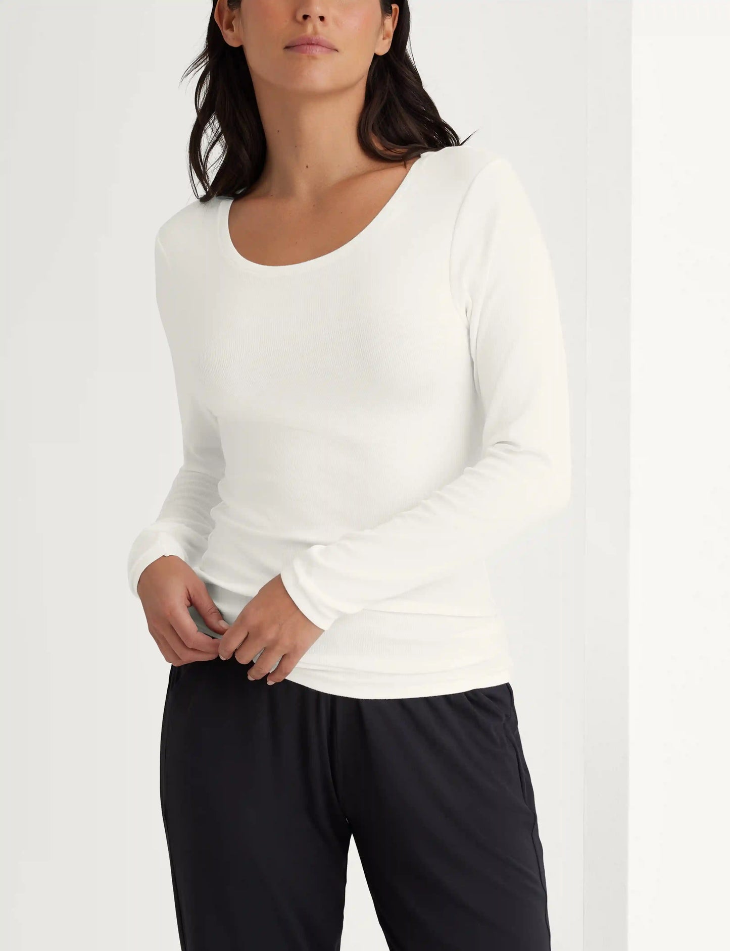 Women's Micro Rib Long Sleeve Tee