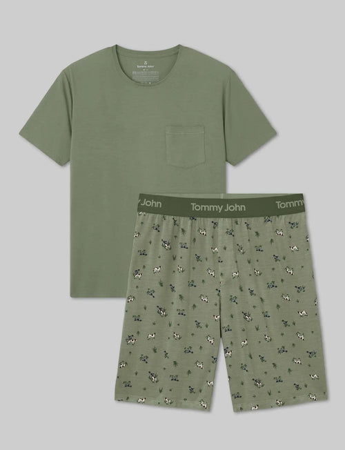 Second Skin Sleep Pocket Tee & Short Set