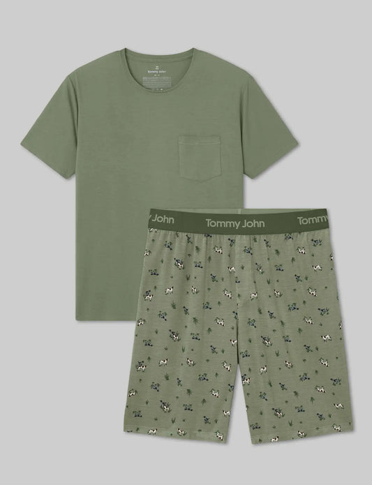 Second Skin Sleep Pocket Tee & Short Set