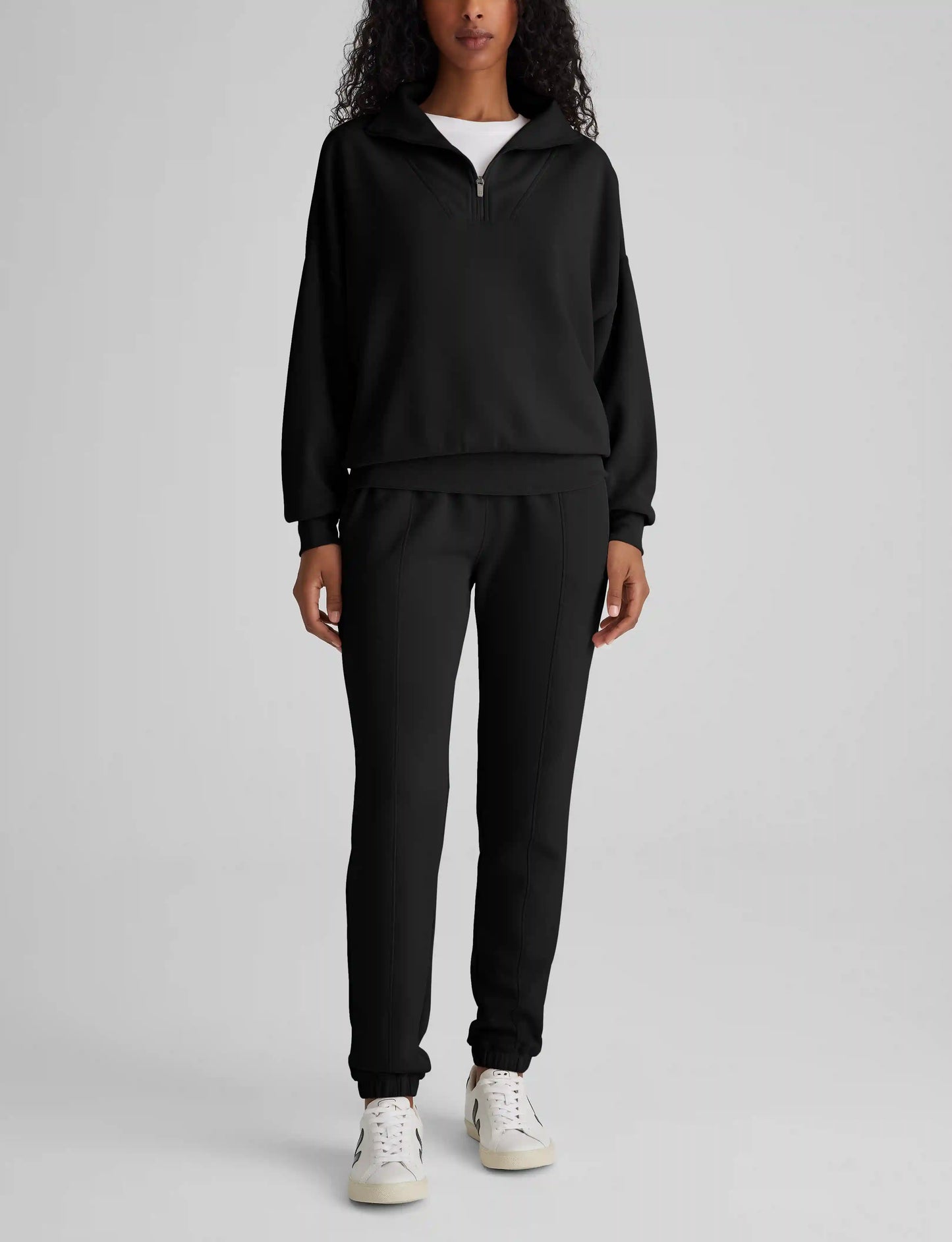 Women's Luxe Traveler Knit Quarter Zip & Jogger Set