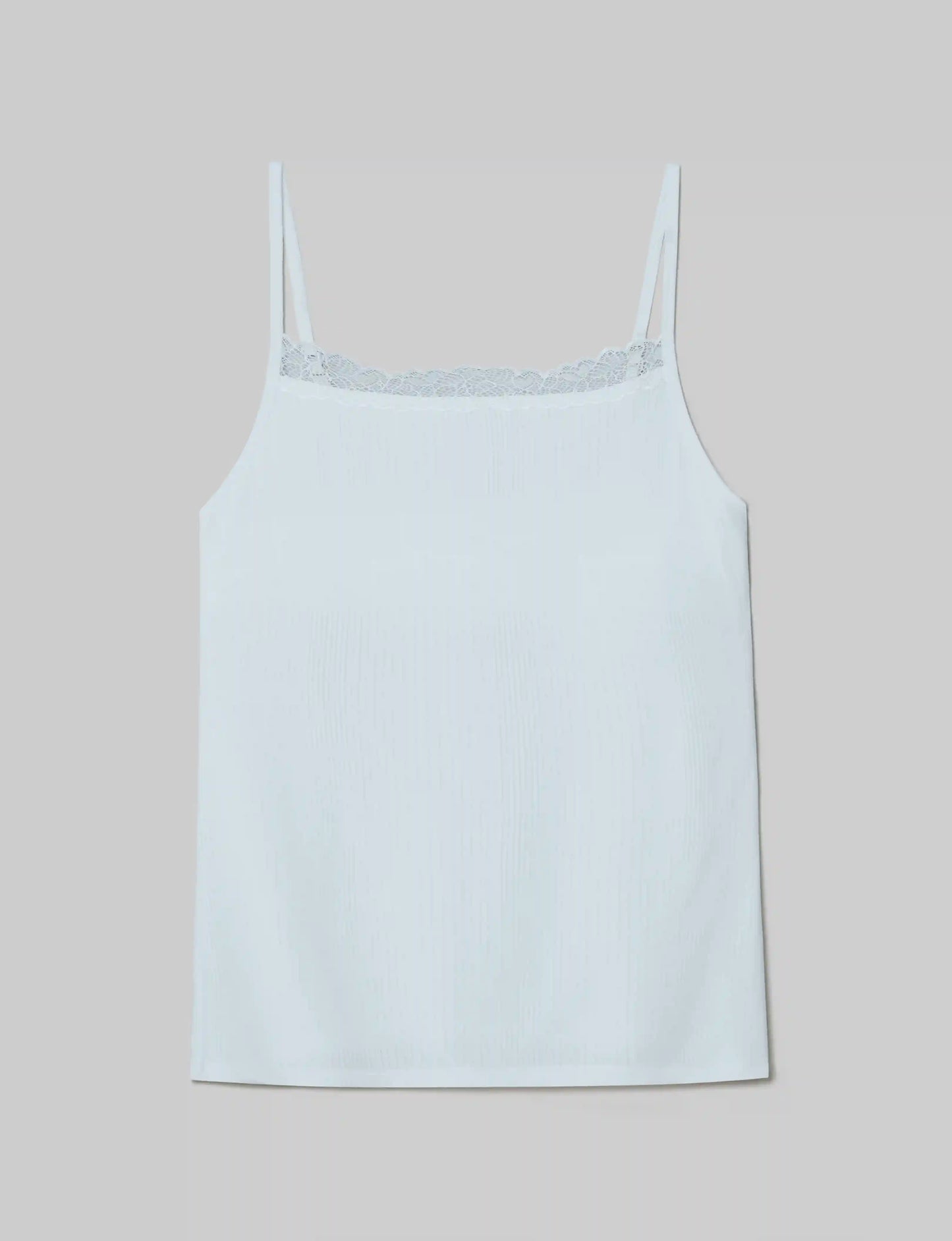 Women's Second Skin Luxe Rib Lace Cami