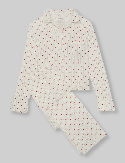 Women's Downtime Pullover Long Sleeve Pajama Top & Pant Set