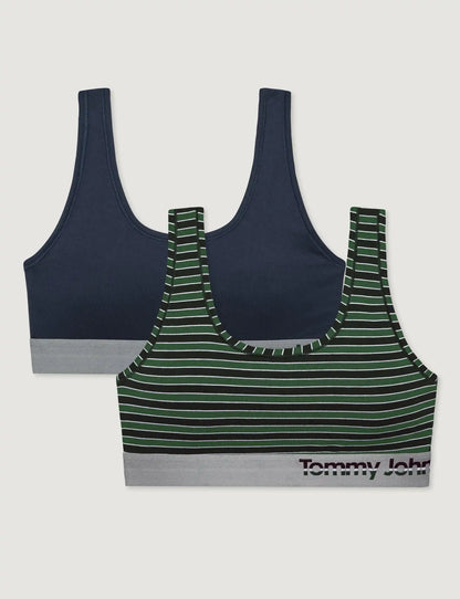 Cool Cotton Scoop Bralette (2-pack)