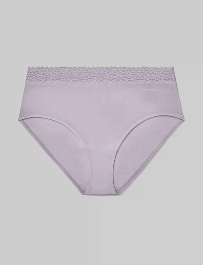 Women's Second Skin High Rise Brief, Lace Waist