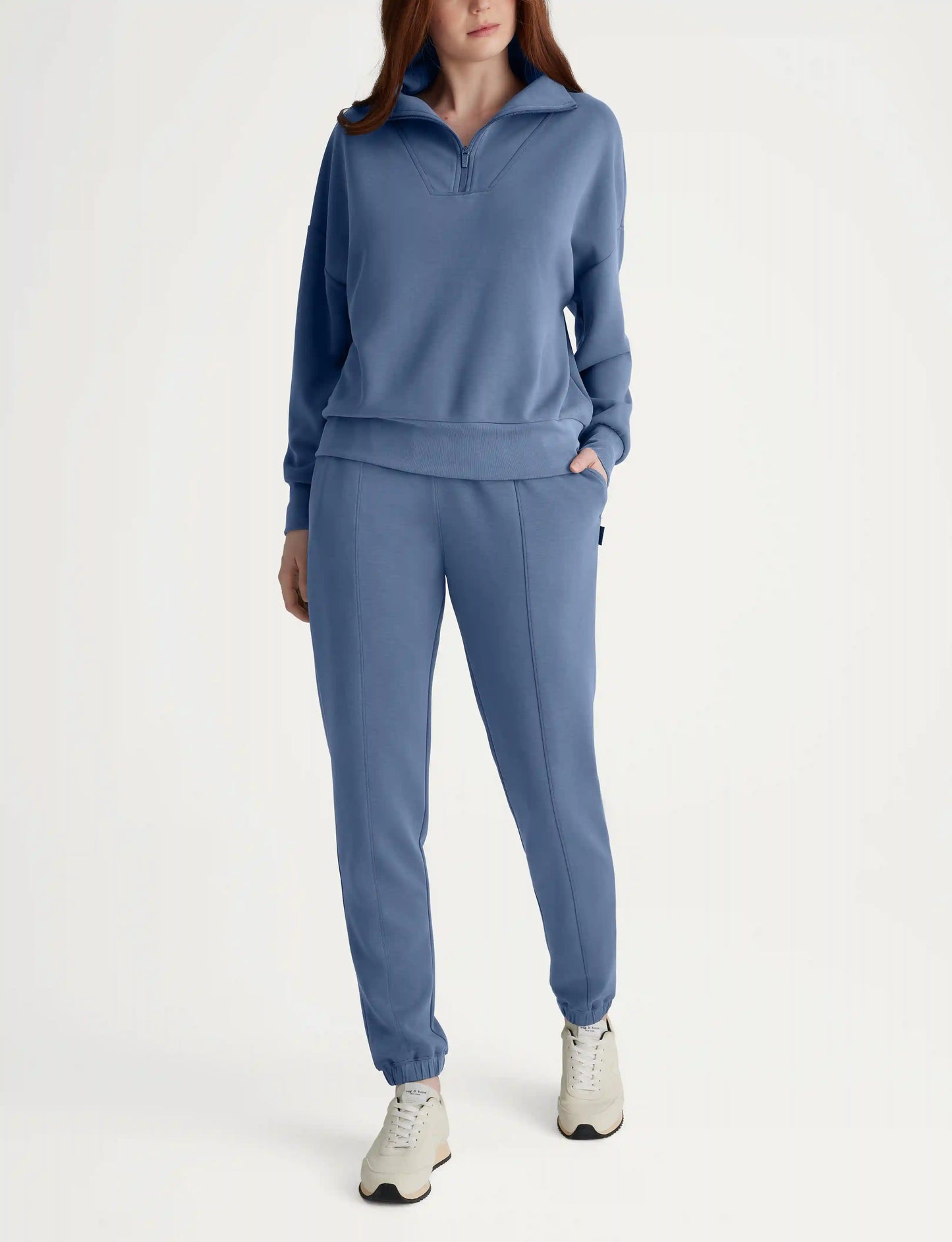 Women's Luxe Traveler Knit Quarter Zip & Jogger Set