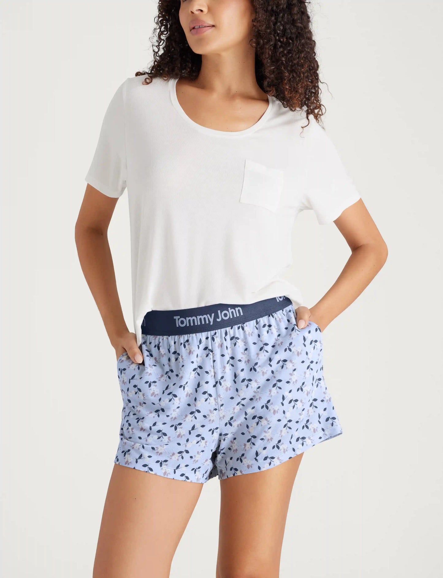 Women's Second Skin Sleep Pocket Tee & Short Set