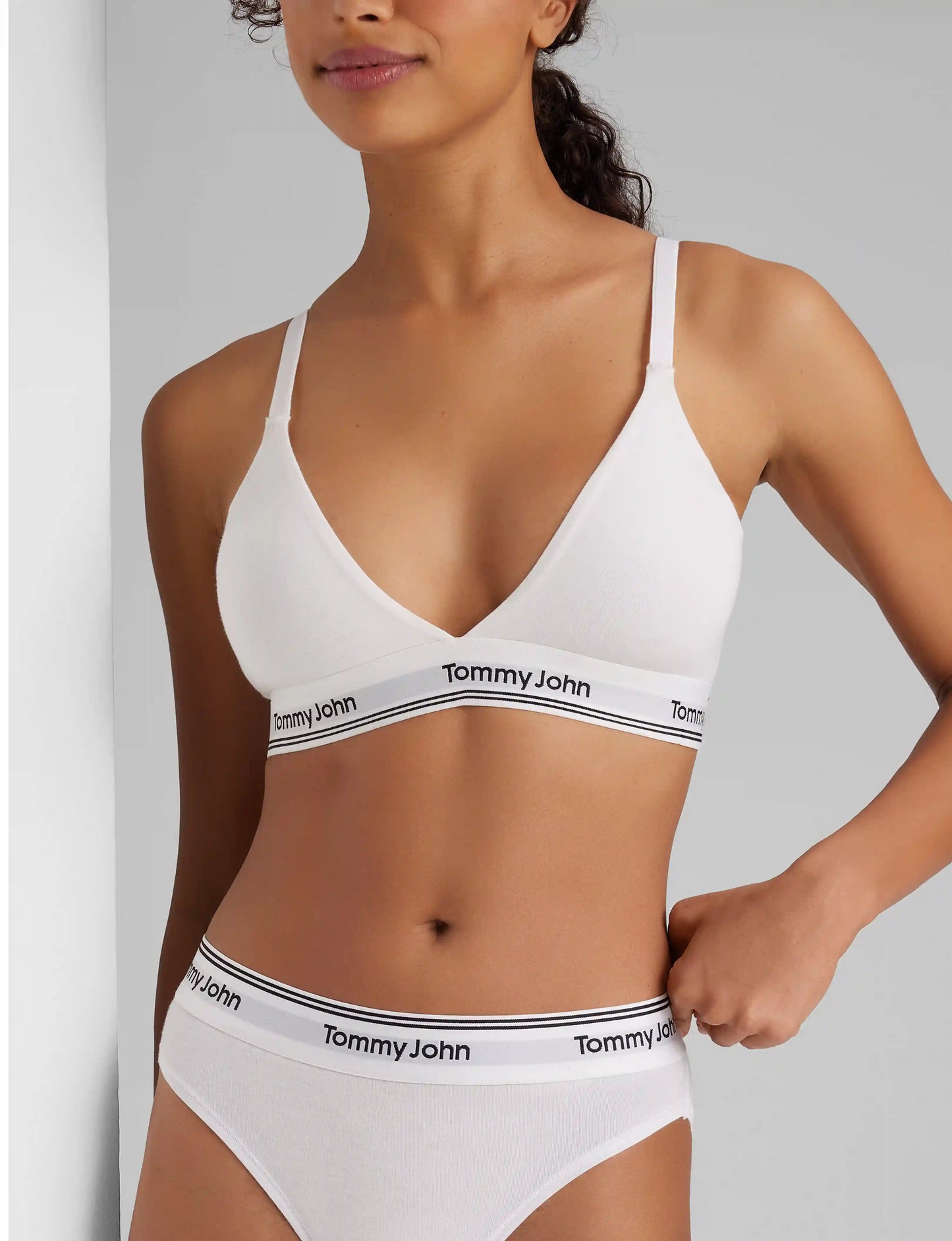 Signature Cotton Triangle Bralette