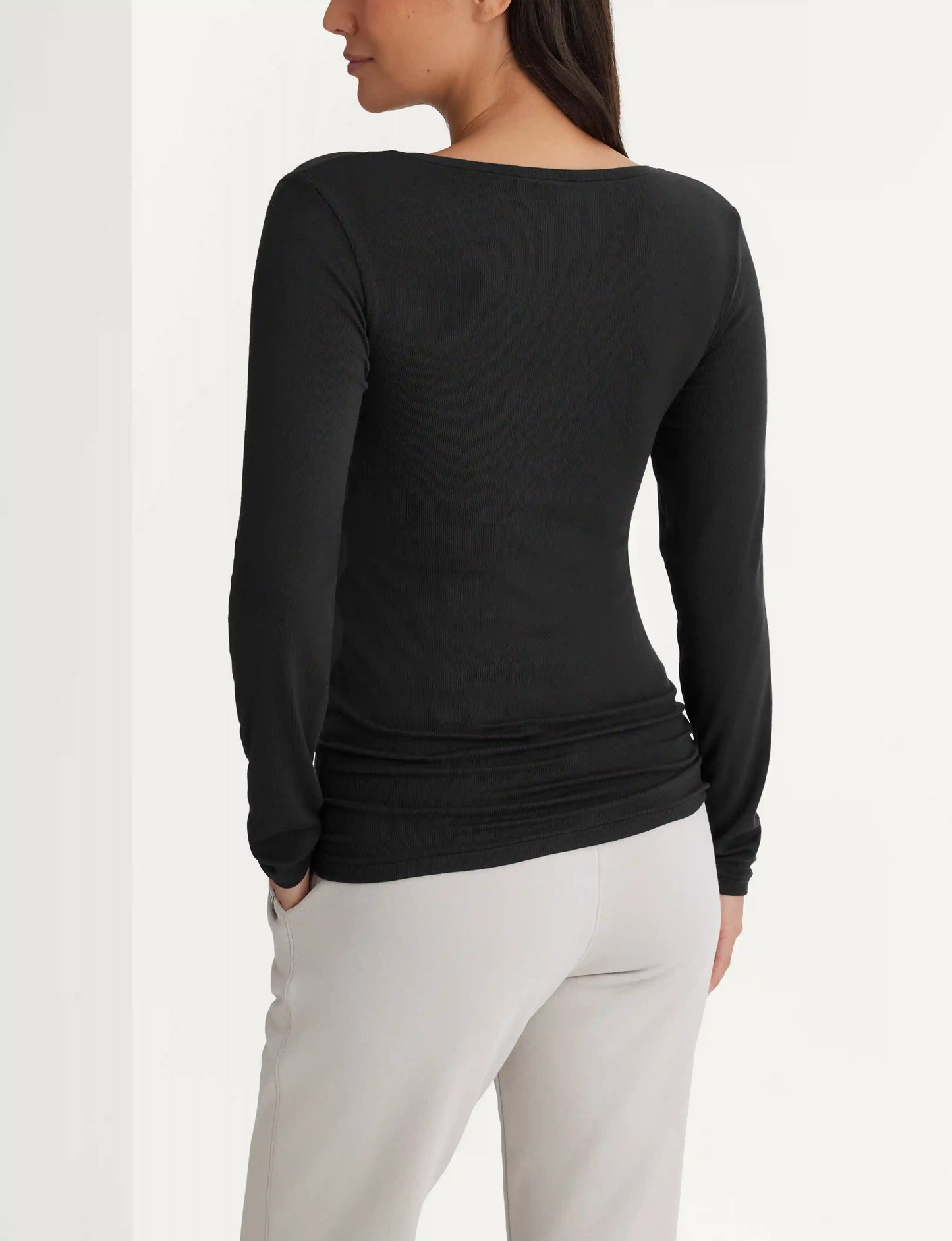 Women's Micro Rib Long Sleeve Tee