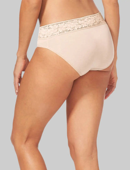 Women's Second Skin Brief, Lace Waist