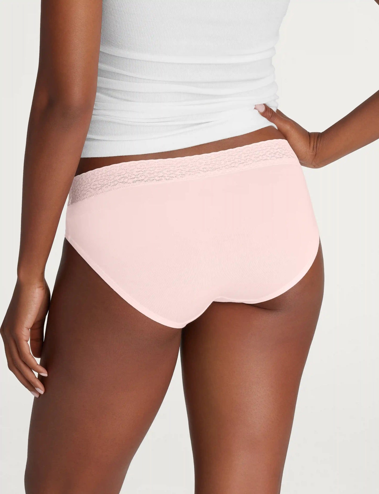 Women's Second Skin Brief, Lace Waist (5-Pack)