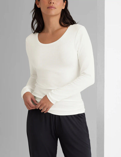 Women's Micro Rib Long Sleeve Tee