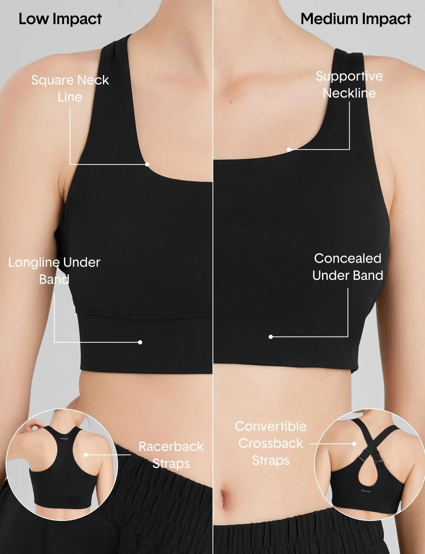 Medium Impact Adjustable Sports Bra