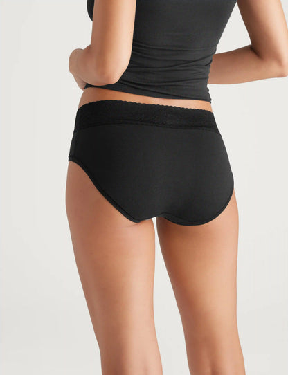 Women's Cool Cotton Brief, Lace Waist