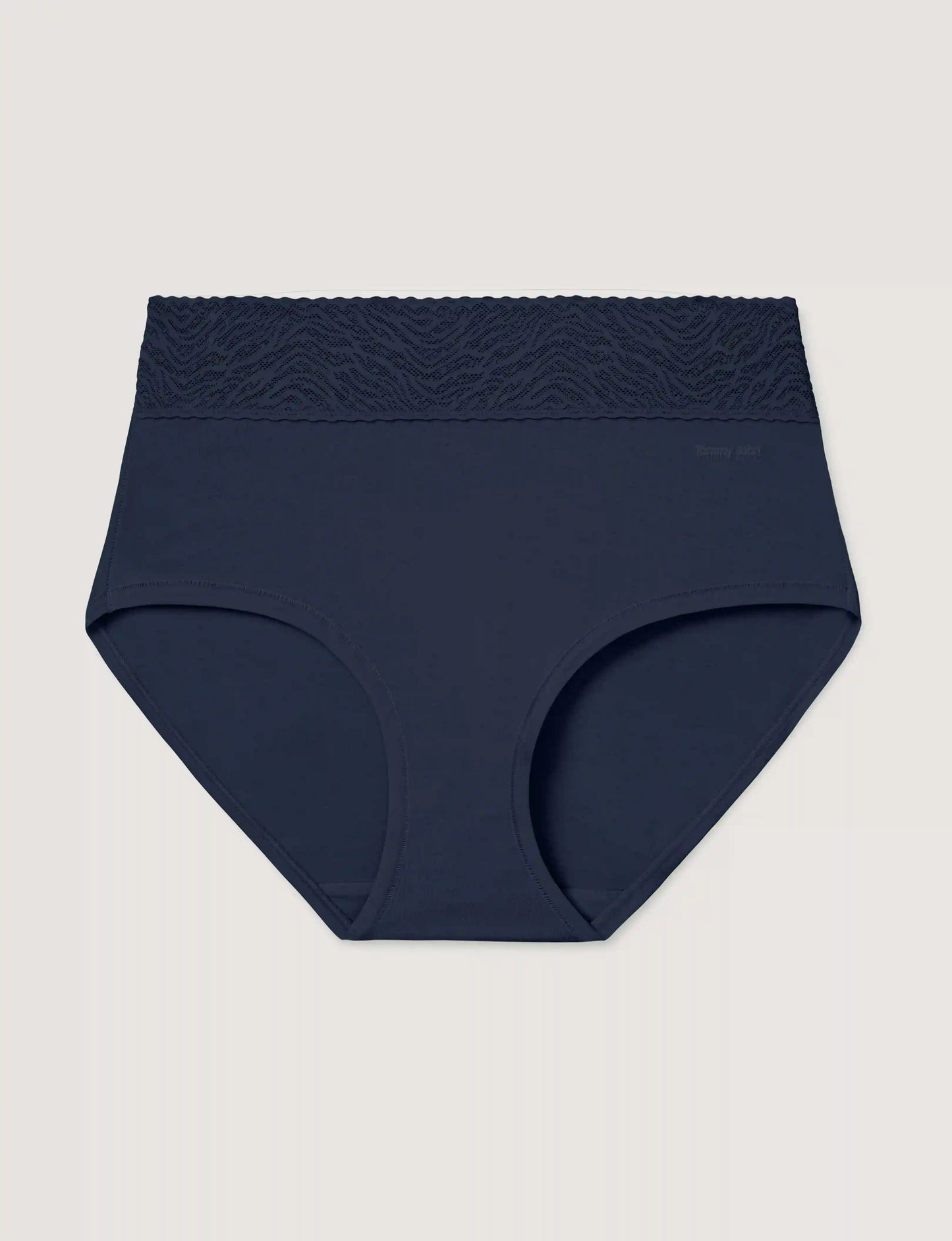 Women's Cool Cotton High Rise Brief, Lace Waist
