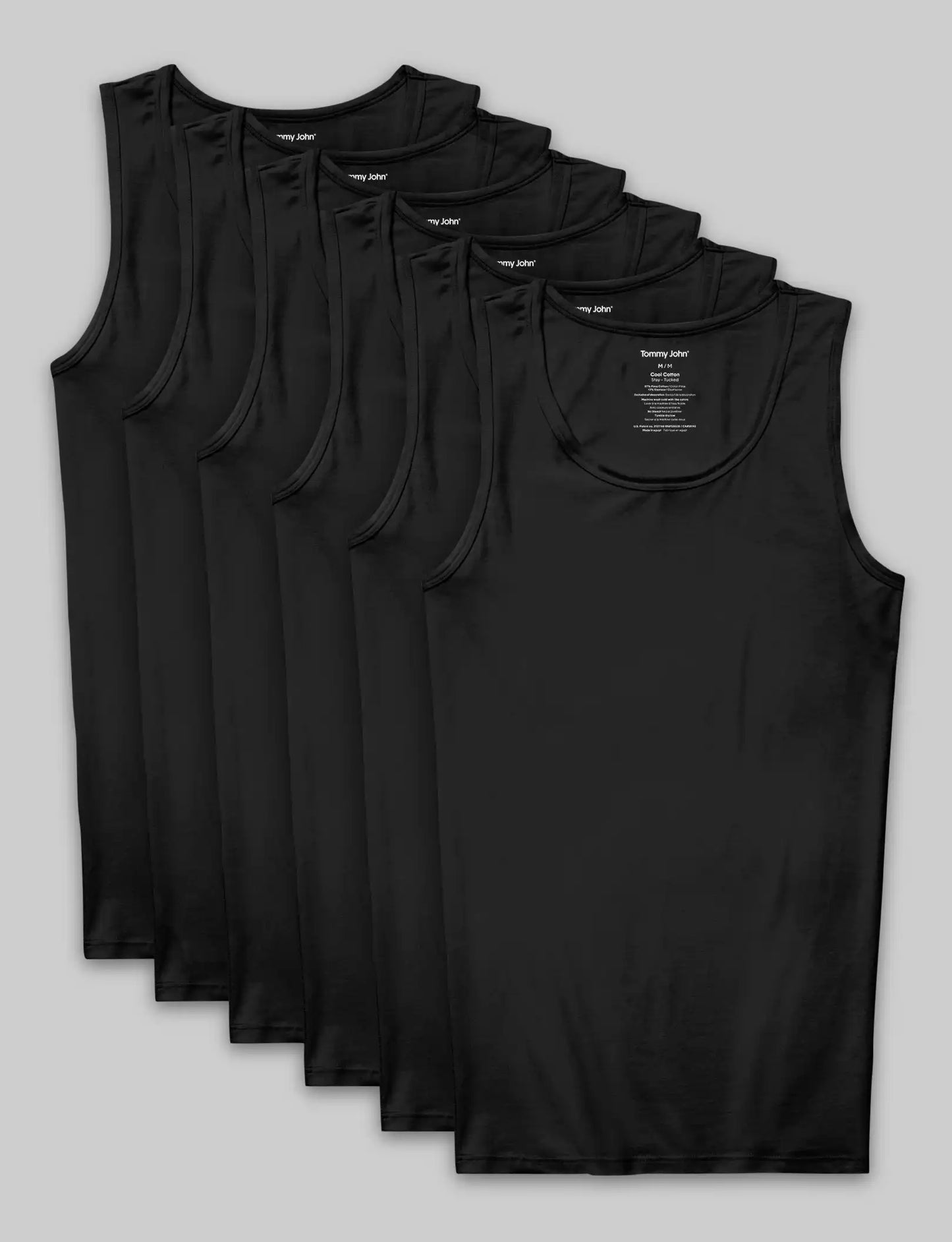 Cool Cotton Tank Stay-Tucked Undershirt (6-Pack)