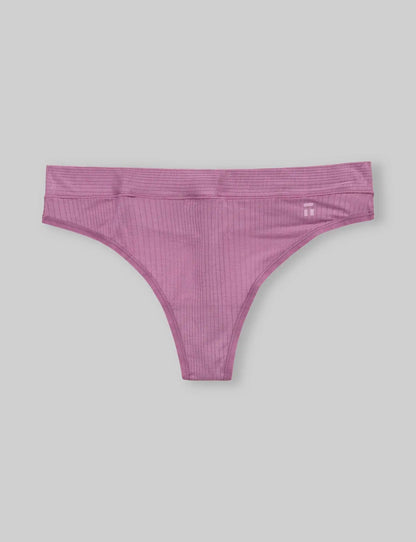 Women's Second Skin Luxe Rib Thong