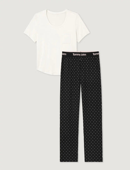 Women's Second Skin Sleep Pocket Tee & Pant Set