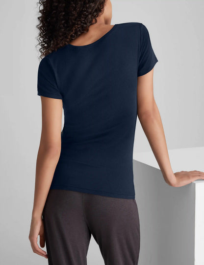 Women's Micro Rib Cap Sleeve Tee