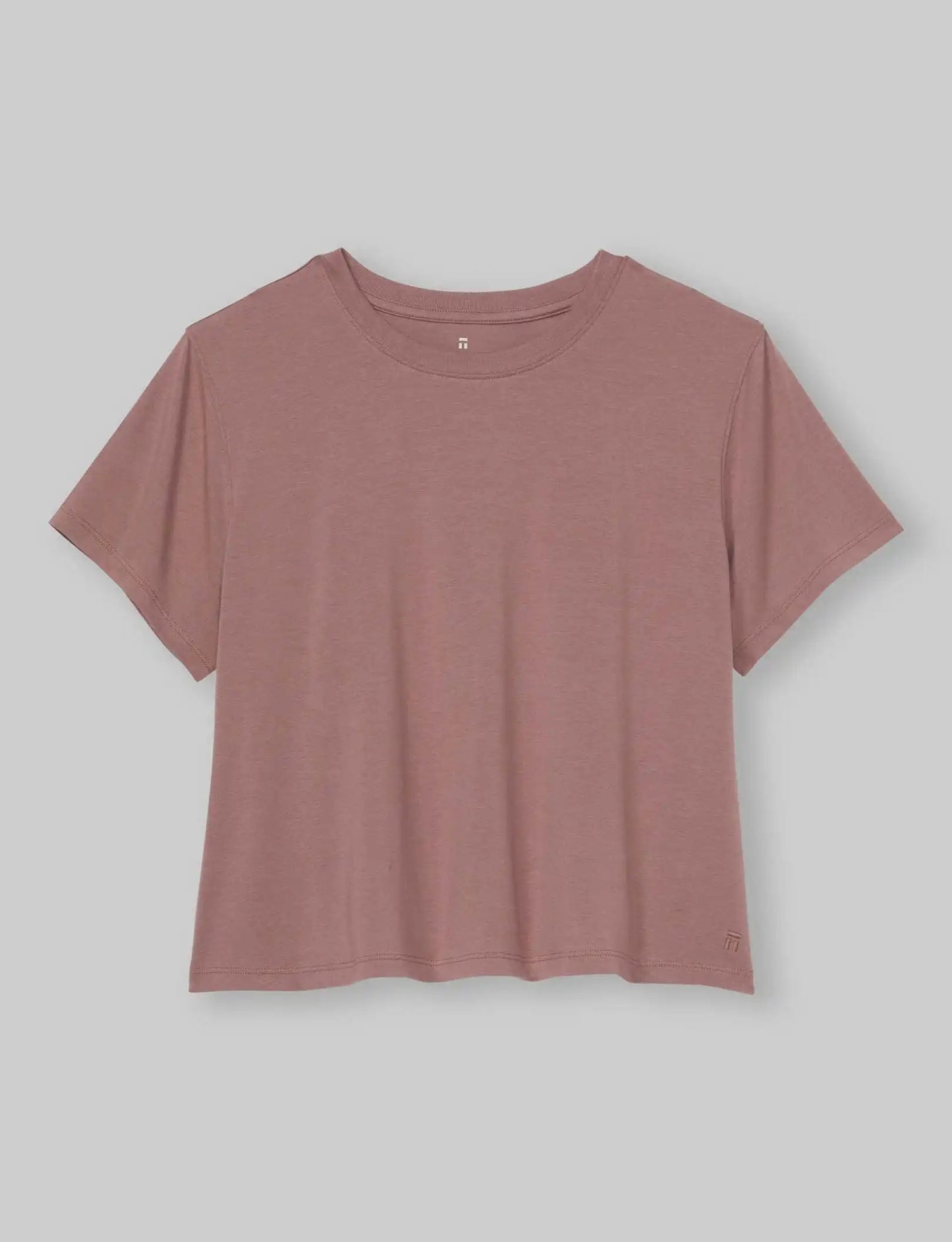 Women's Second Skin Not-Too-Cropped Crew Neck Tee