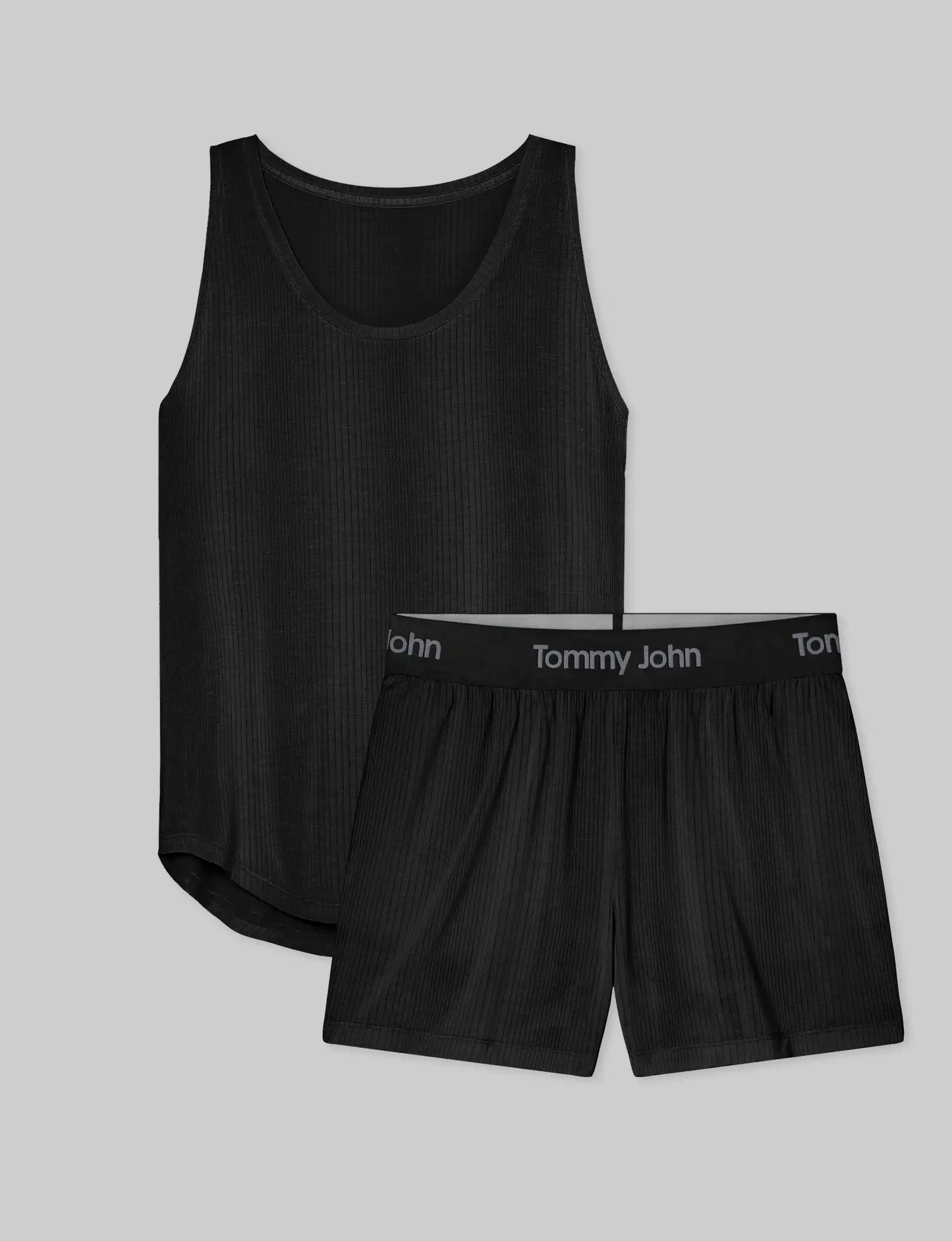 Women's Second Skin Luxe Rib Sleep Tank & Short Set