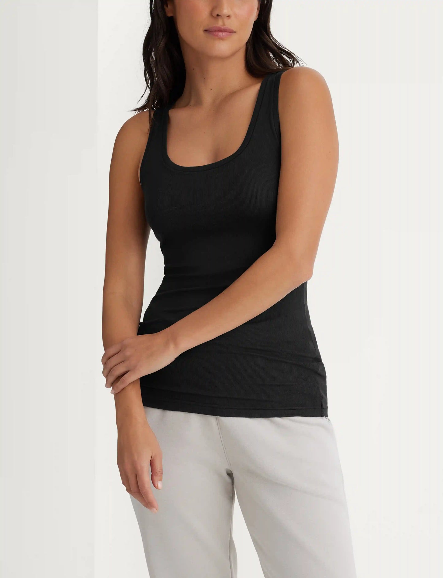 Women's Micro Rib Fitted Tank (2-Pack)