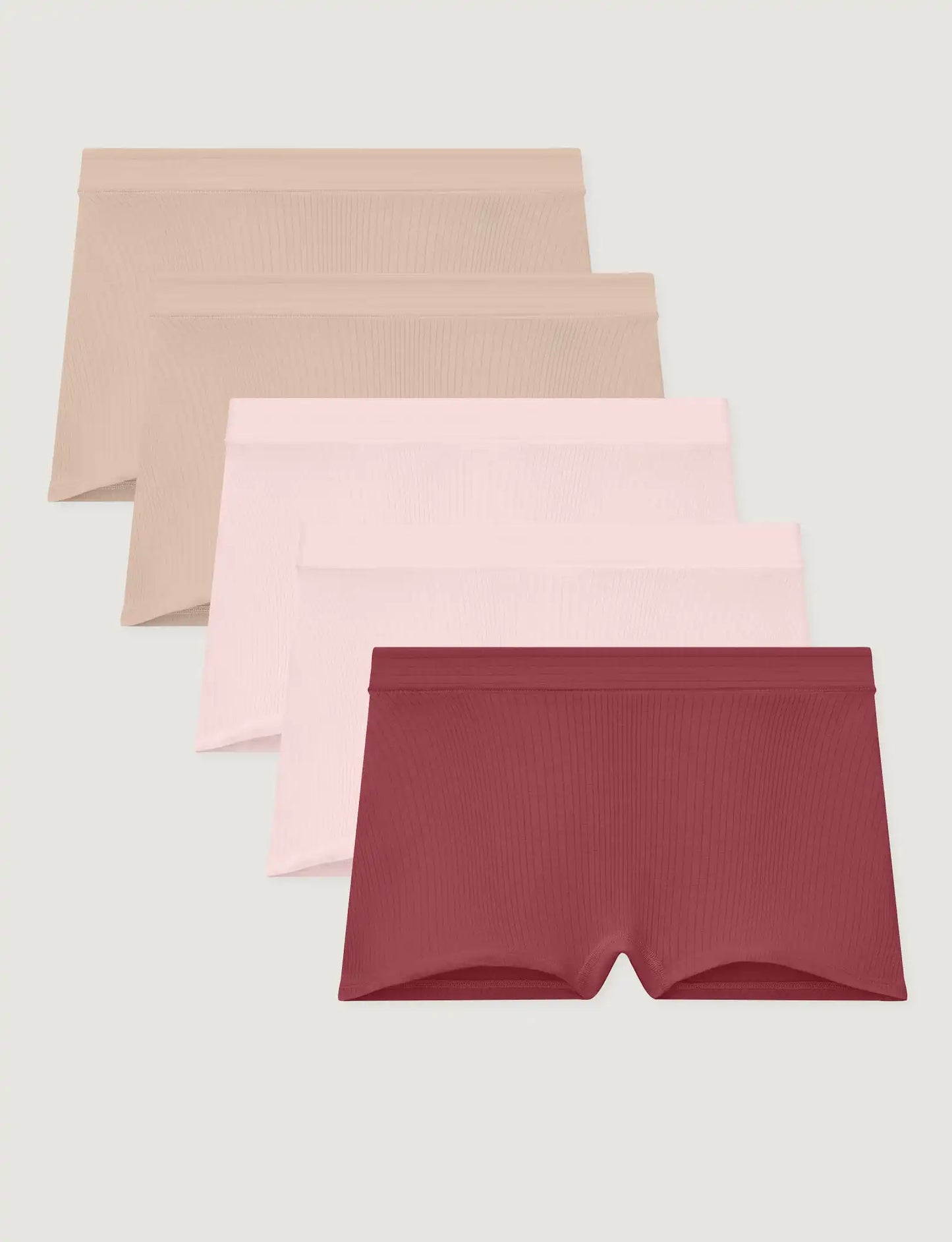 Women's Second Skin Luxe Rib Boyshort (5-Pack)