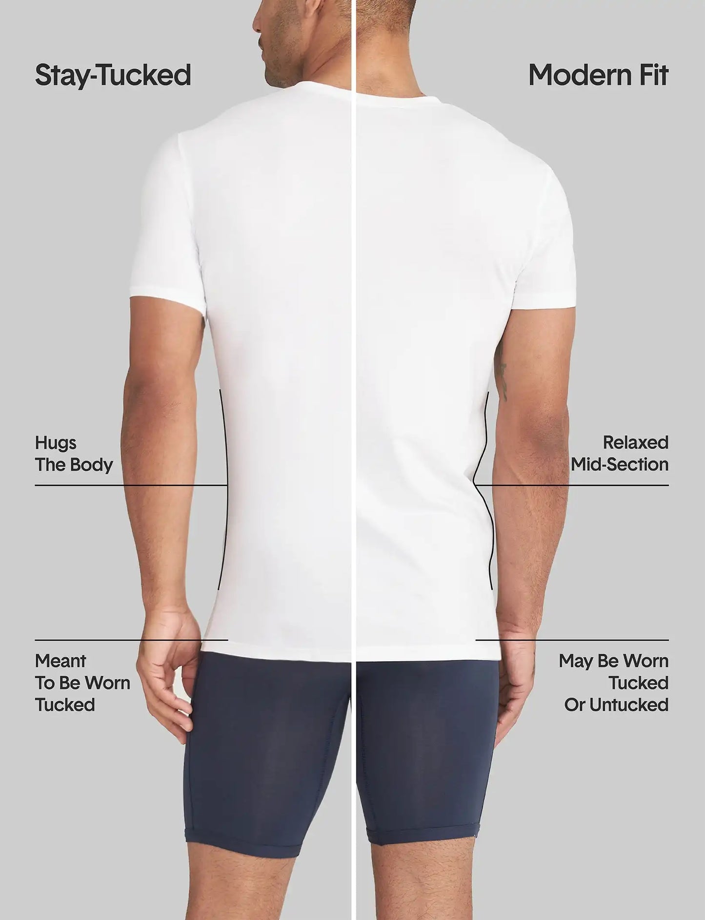Cool Cotton Crew Neck Stay-Tucked Undershirt