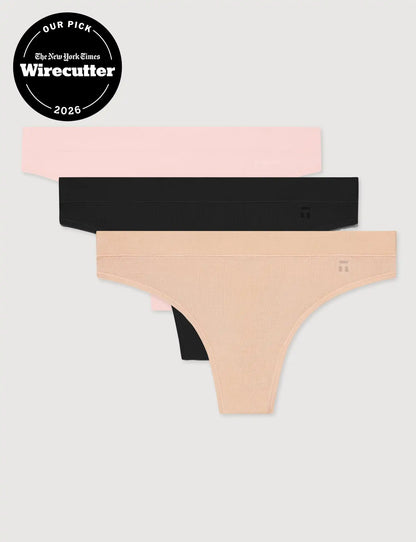 Women's Second Skin Thong (3-Pack)