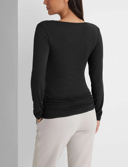 Women's Micro Rib Long Sleeve Tee (2-Pack)