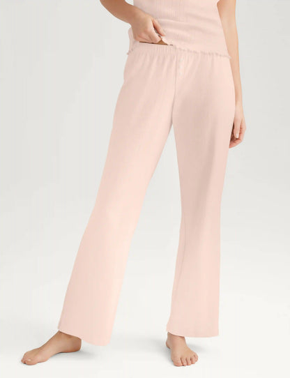 Women's Cotton Pointelle Rib Tank & Pant Set
