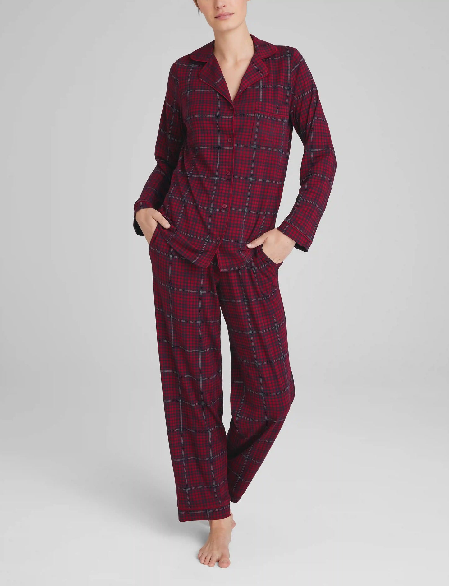 Women's Downtime Long Sleeve Pajama Top & Pant Set