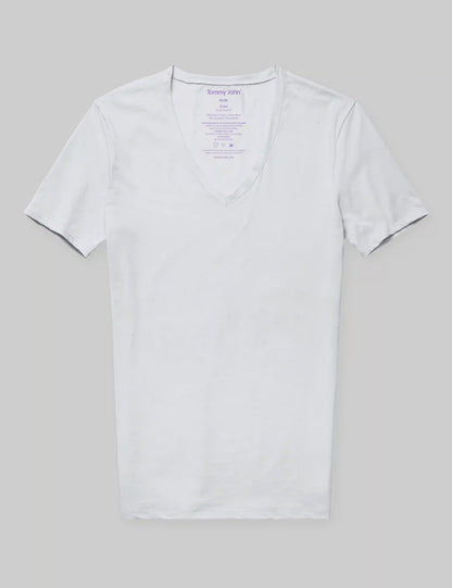 Cool Cotton Deep V-Neck Stay-Tucked Undershirt