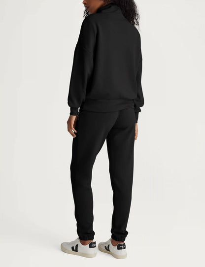 Women's Luxe Traveler Knit Quarter Zip & Jogger Set
