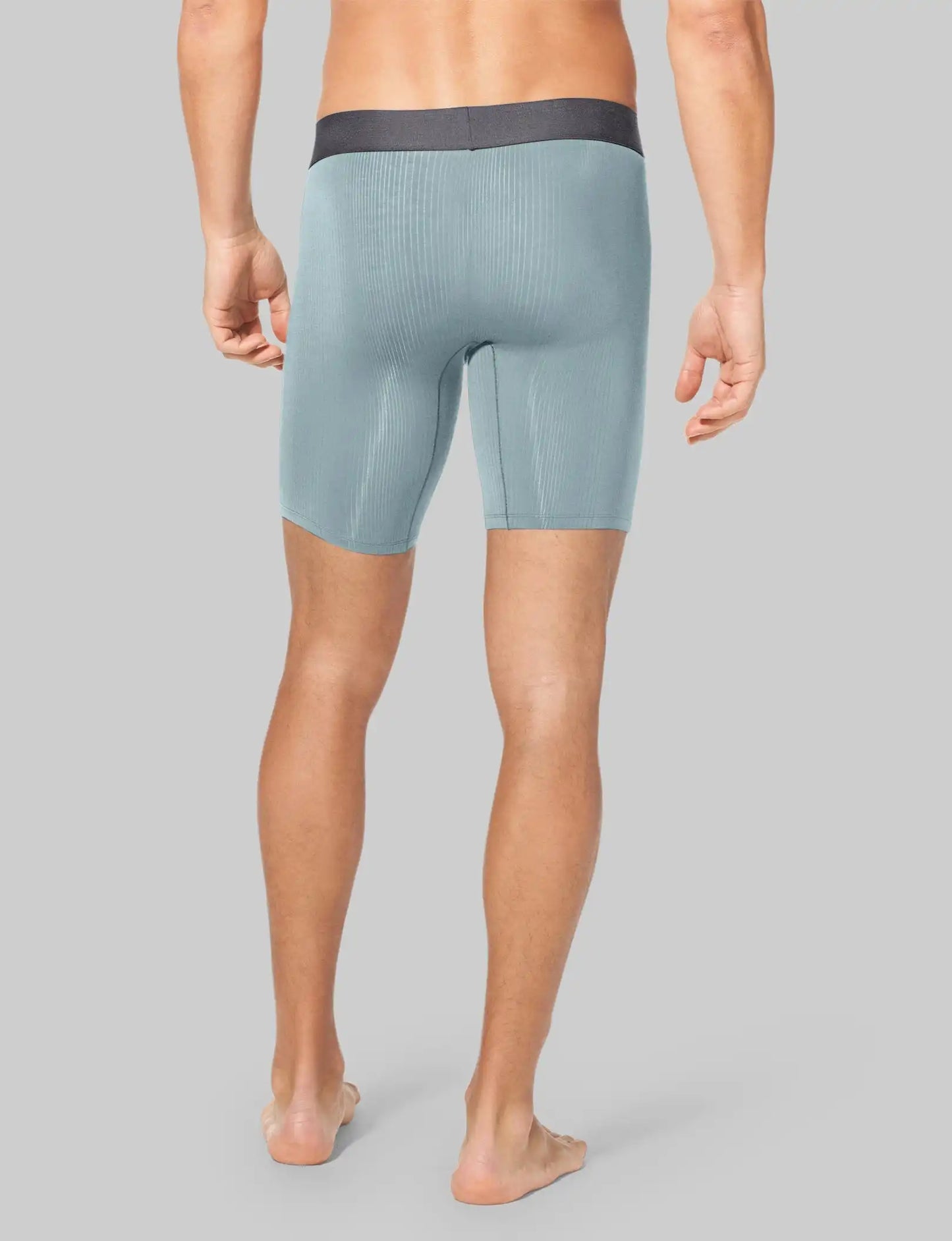 Second Skin Luxe Rib Boxer Brief 8"