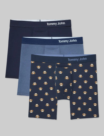 Cool Cotton Mid-Length Boxer Brief 6" (3-Pack)