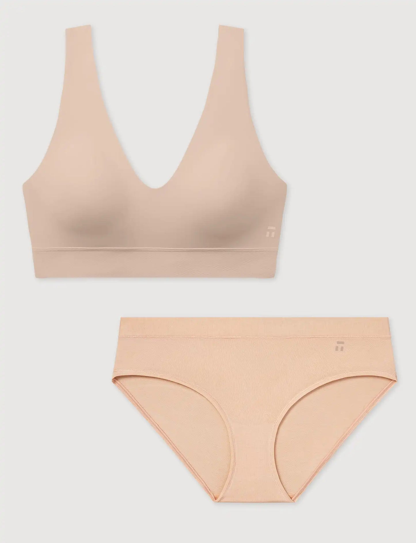 Second Skin Pullover V-Neck Bra & Brief Set