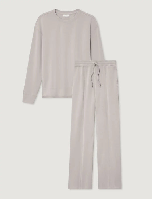 Women's Luxe Traveler Knit Long Sleeve Crew & Pant Set